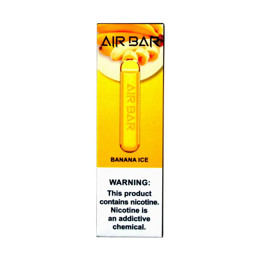 Air Bar Banana Ice disposable vape single pack in UAE Front side