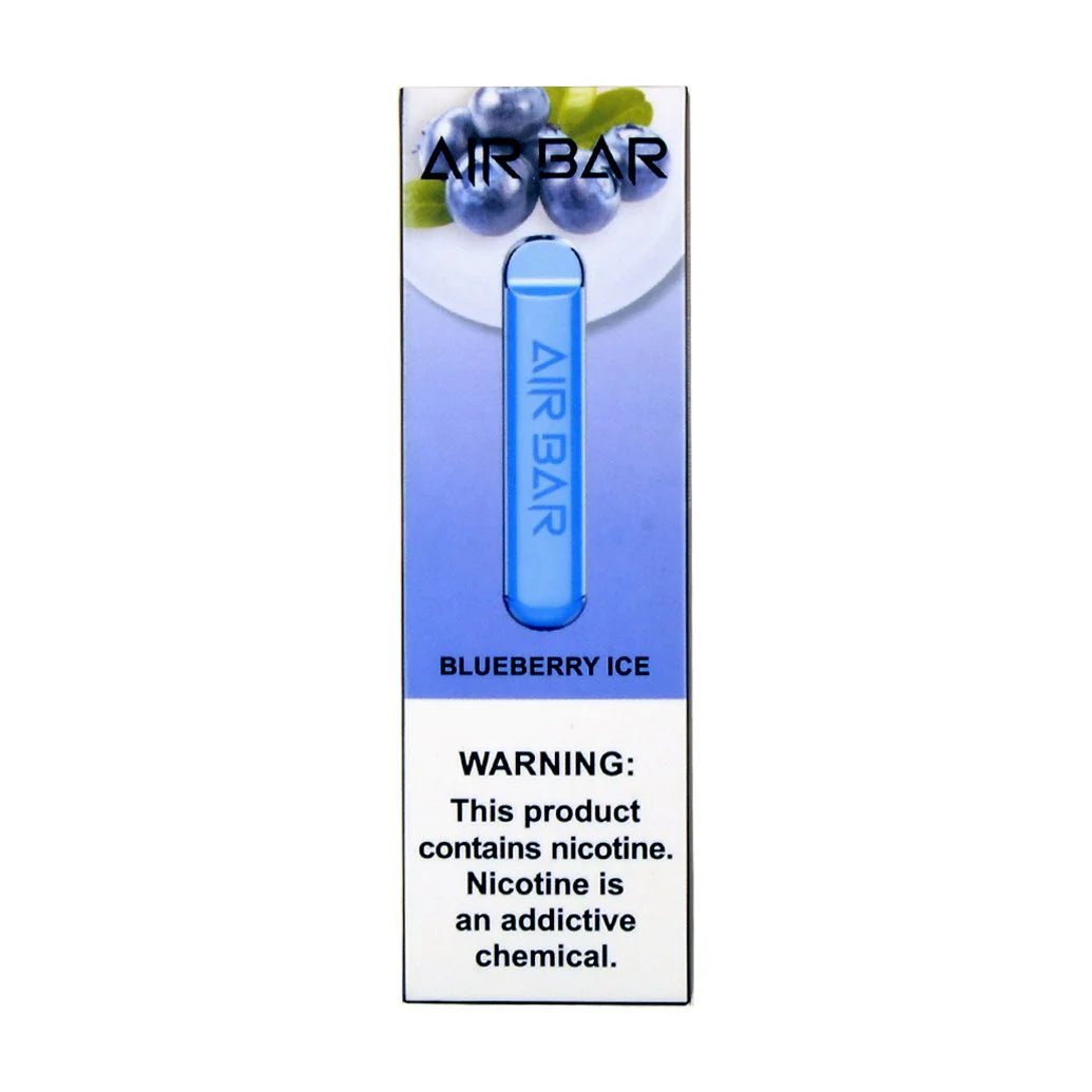 Air Bar Disposable Vape Blueberry Ice flavor packaging in UAE