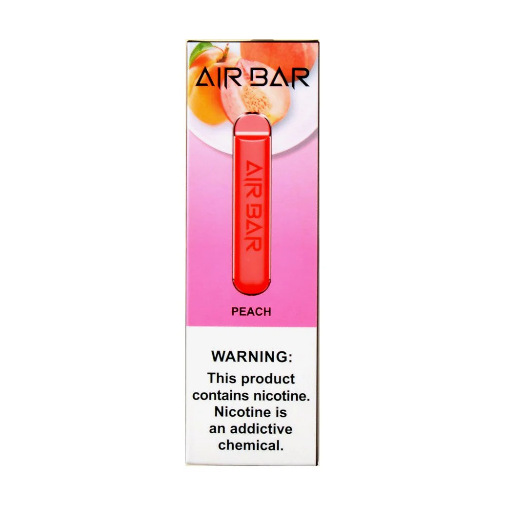 Air Bar Disposable Vape Peach flavor box in UAE
