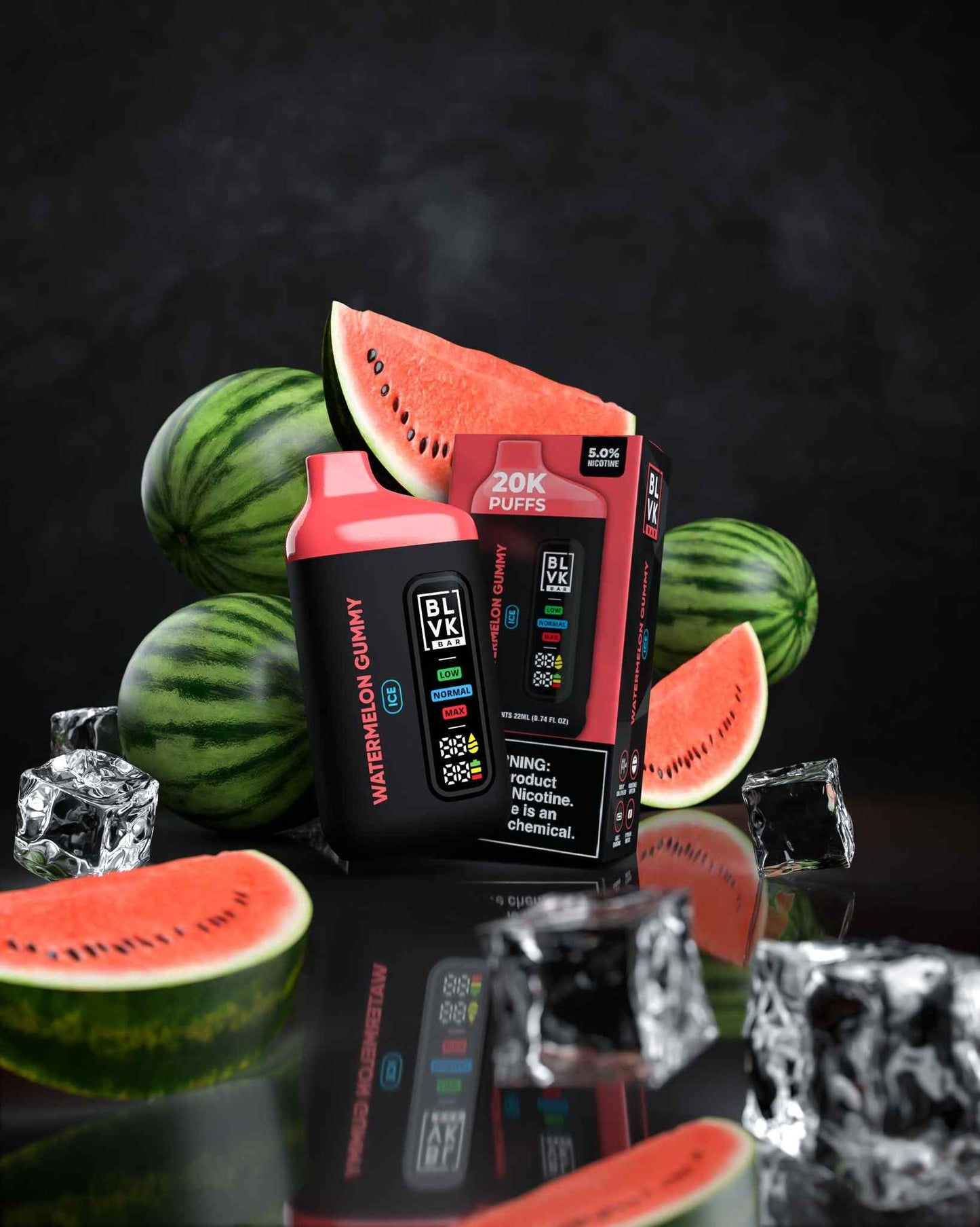 BLVK Bar 20000 Puffs Disposable Vape Watermelon Gummy Flavor