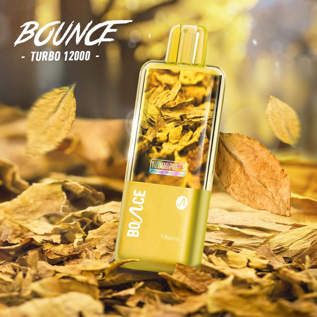Bounce Turbo 12000 Tobacco – 12000 puffs disposable vape with classic tobacco flavor
