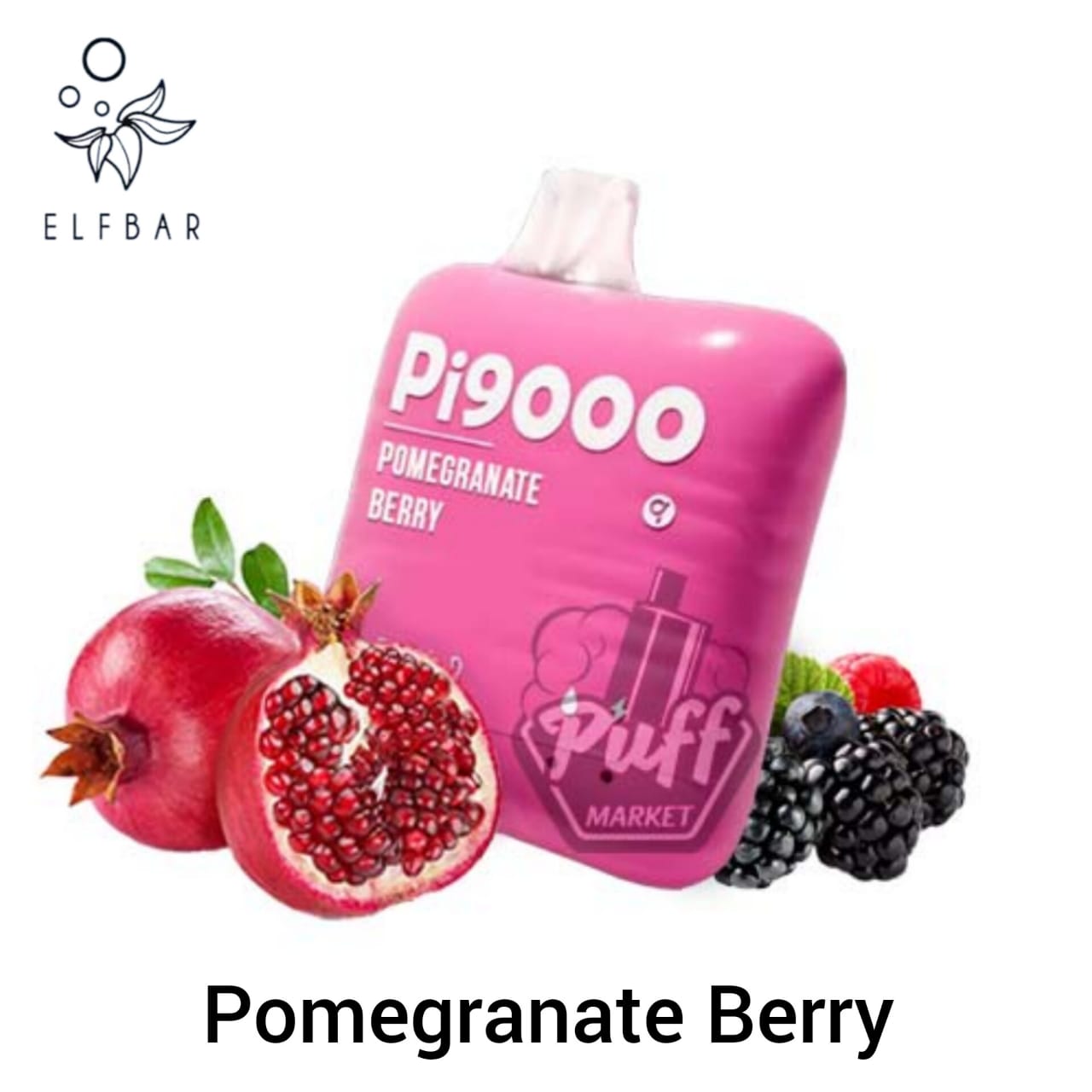 ElfBar Pi9000 Disposable Vape with pomegranate berry flavor