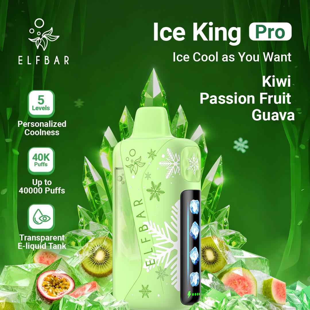 Elfbar Ice King Pro Kiwi Passion Fruit Guava vape 40000 puffs