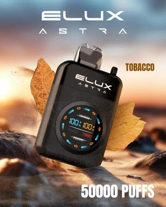 Elux Astra 50K 50000 puffs 50mg disposable vape Tobacco Flavour