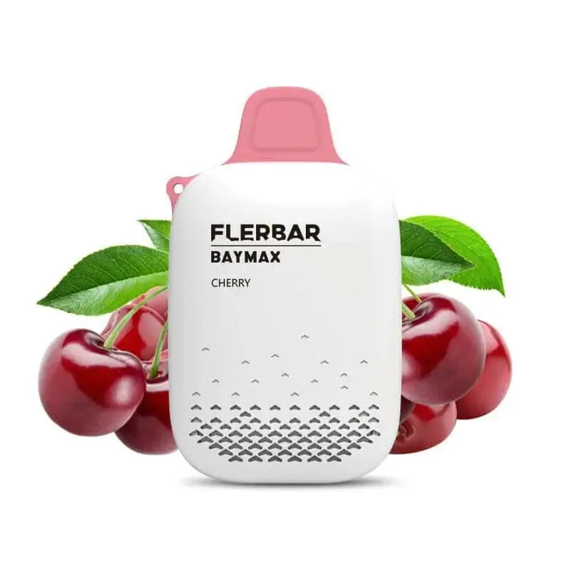 Flerbar Baymax Cherry 3500 Puffs zero nicotine disposable vape with Cherry Flavour