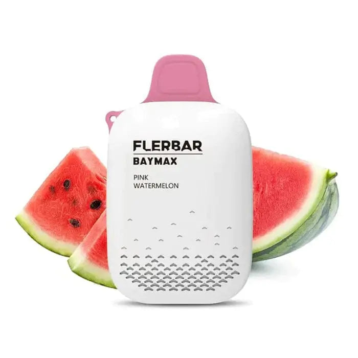 Flerbar Baymax Pink Watermelon 3500 Puffs zero nicotine disposable vape