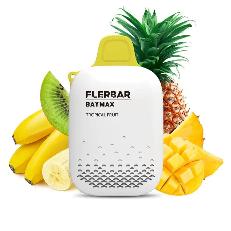 Flerbar Baymax Tropical Fruit 3500 zero nicotine disposable vape
