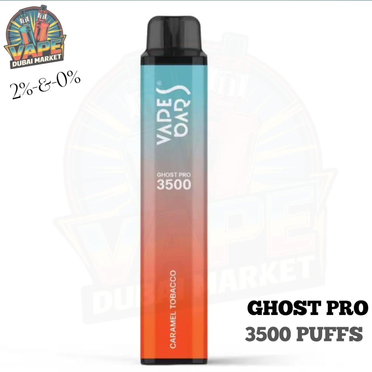 Ghost Pro 3500 Caramel Tobacco – disposable vape with caramel tobacco flavor