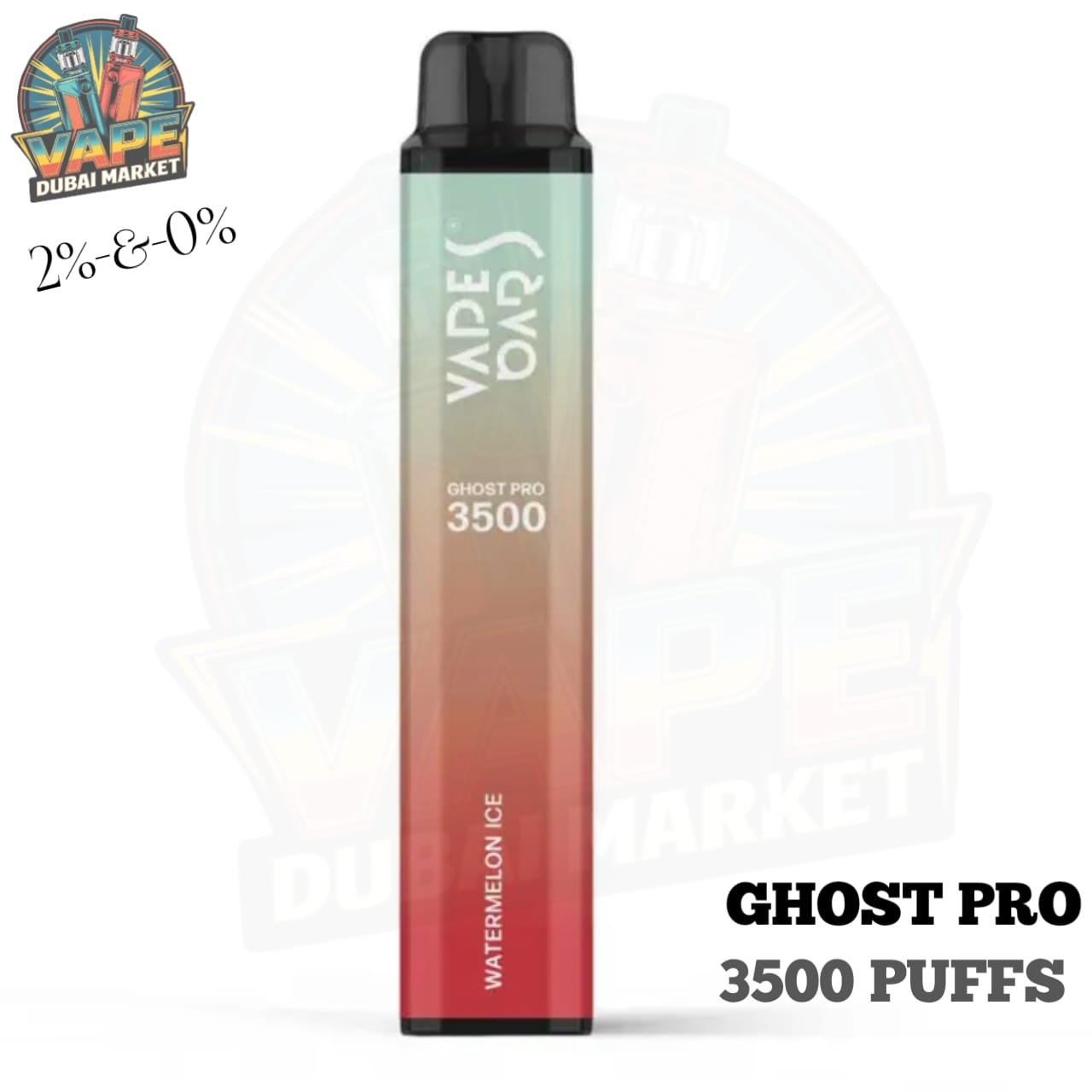 Ghost Pro 3500 Watermelon Ice – disposable vape with watermelon ice flavor