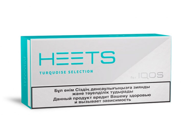 HEETS Turquoise Selection Kazakhstan flavor tobacco sticks for IQOS classic device