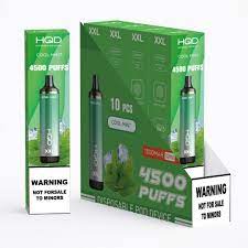 HQD XXL 4500 PUFFS DISPOSABLE VAPE With Mint/Menthol Flavor