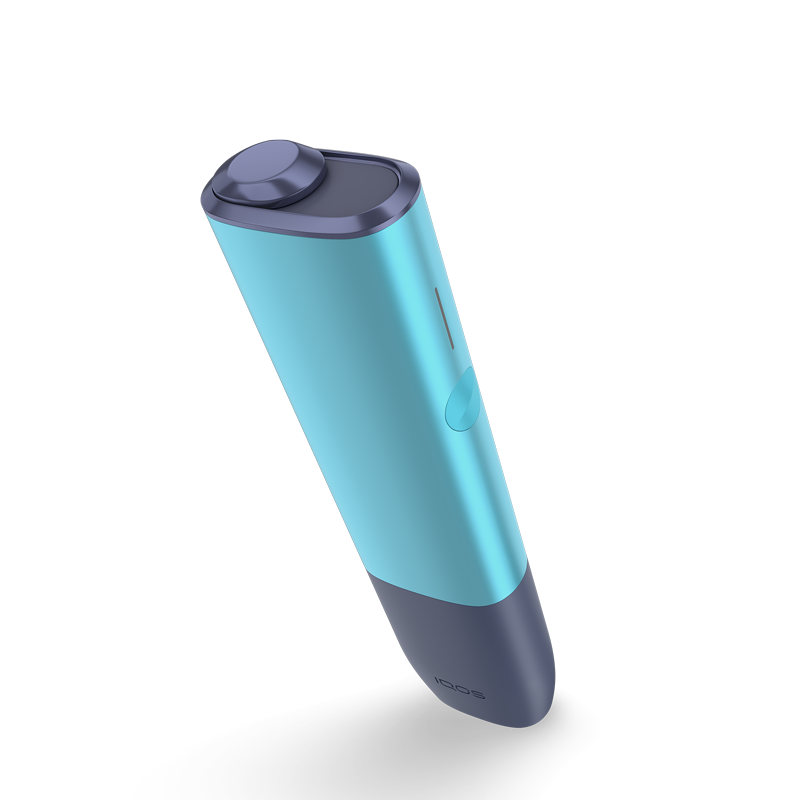 IQOS ILUMA i One blue device angled view
