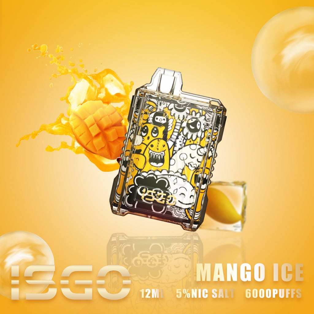 ISGO Mango Ice disposable vape 6000 puffs 12ml 5% nic salt