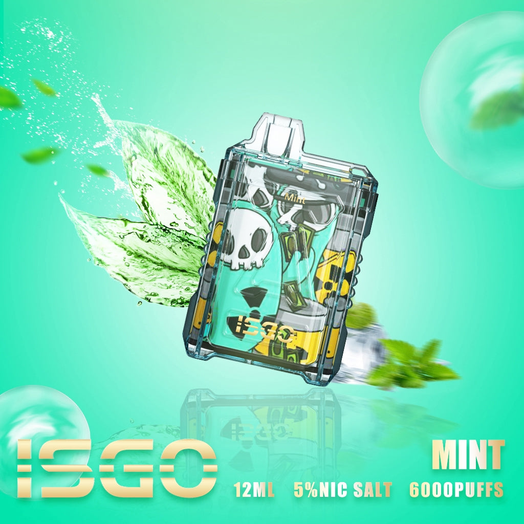 ISGO Mint disposable vape 6000 puffs 12ml 5% nic salt