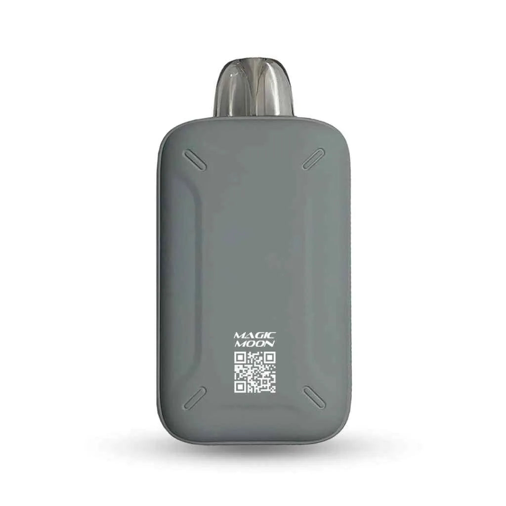 MYLE Turbo 20000 Magic Moon disposable vape, gray device with QR code on back