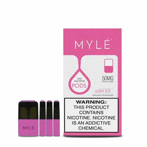 MYLÉ V4 Lush Ice Pods 50mg (240 puffs each) - Watermelon menthol vape pods