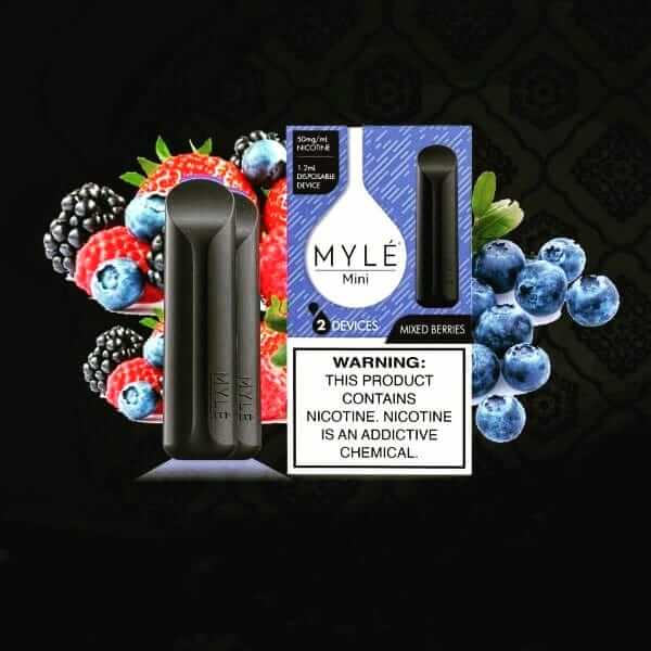 Myle Mini Mixed Berries disposable vape 320 puffs with berry flavor for sale UAE