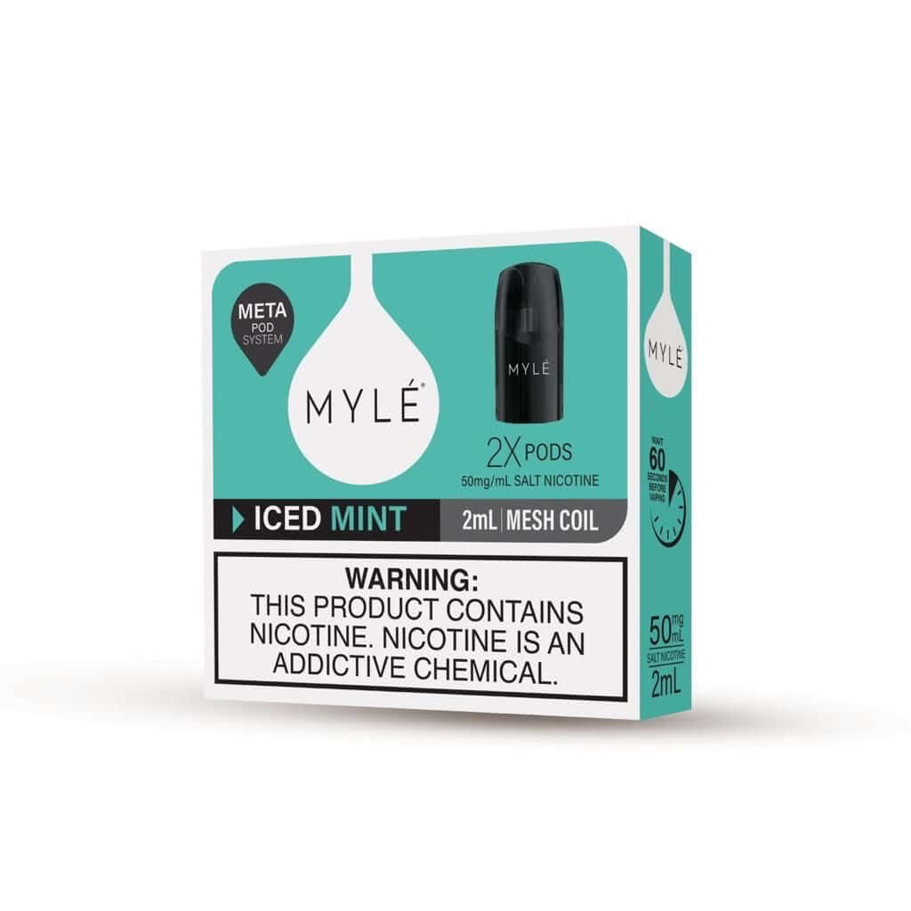 Myle V5 Iced Mint pod 1600 puffs 2ml mesh coil