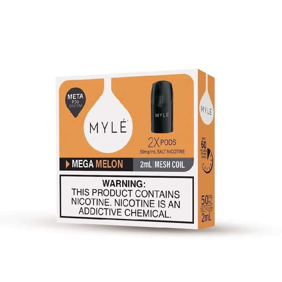 Myle V5 Mega Melon pod 1600 puffs 2ml mesh coil