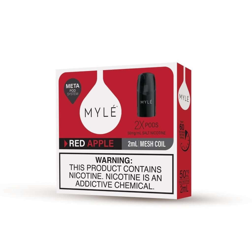 Myle V5 Red Apple pod 1600 puffs 2ml mesh coil