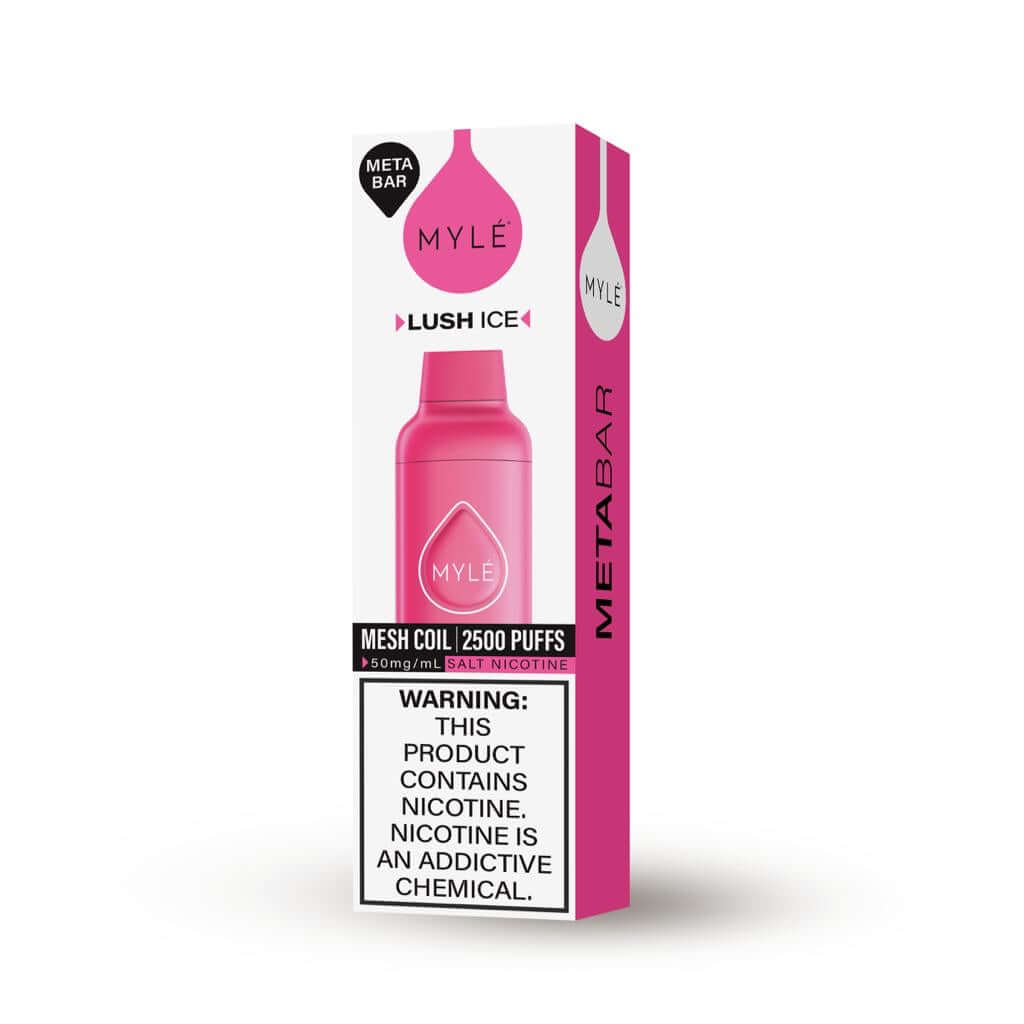 Myle meta bar 2500 puffs Disposable Vape With Lush Ice Flavor