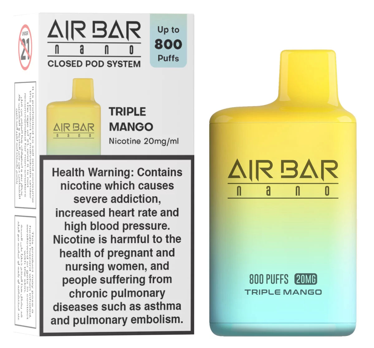 Air bar Nano 800 Puffs