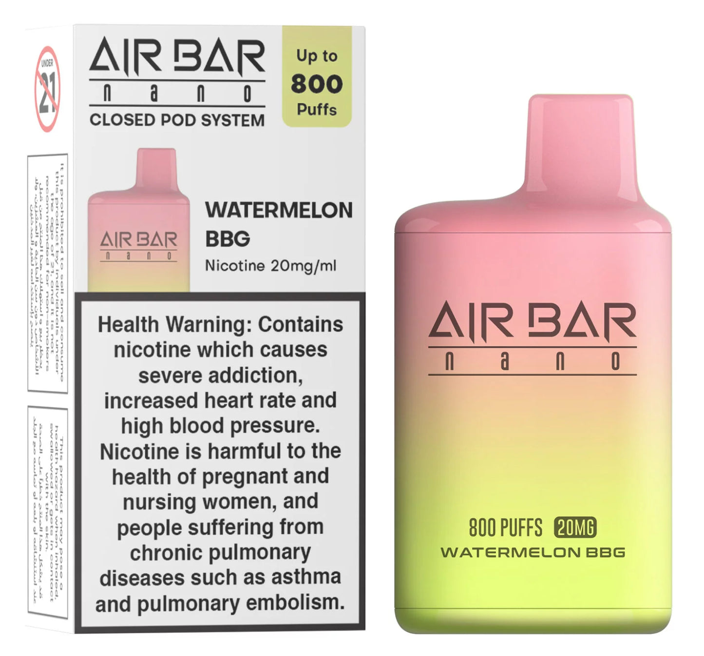 Air bar Nano 800 Puffs