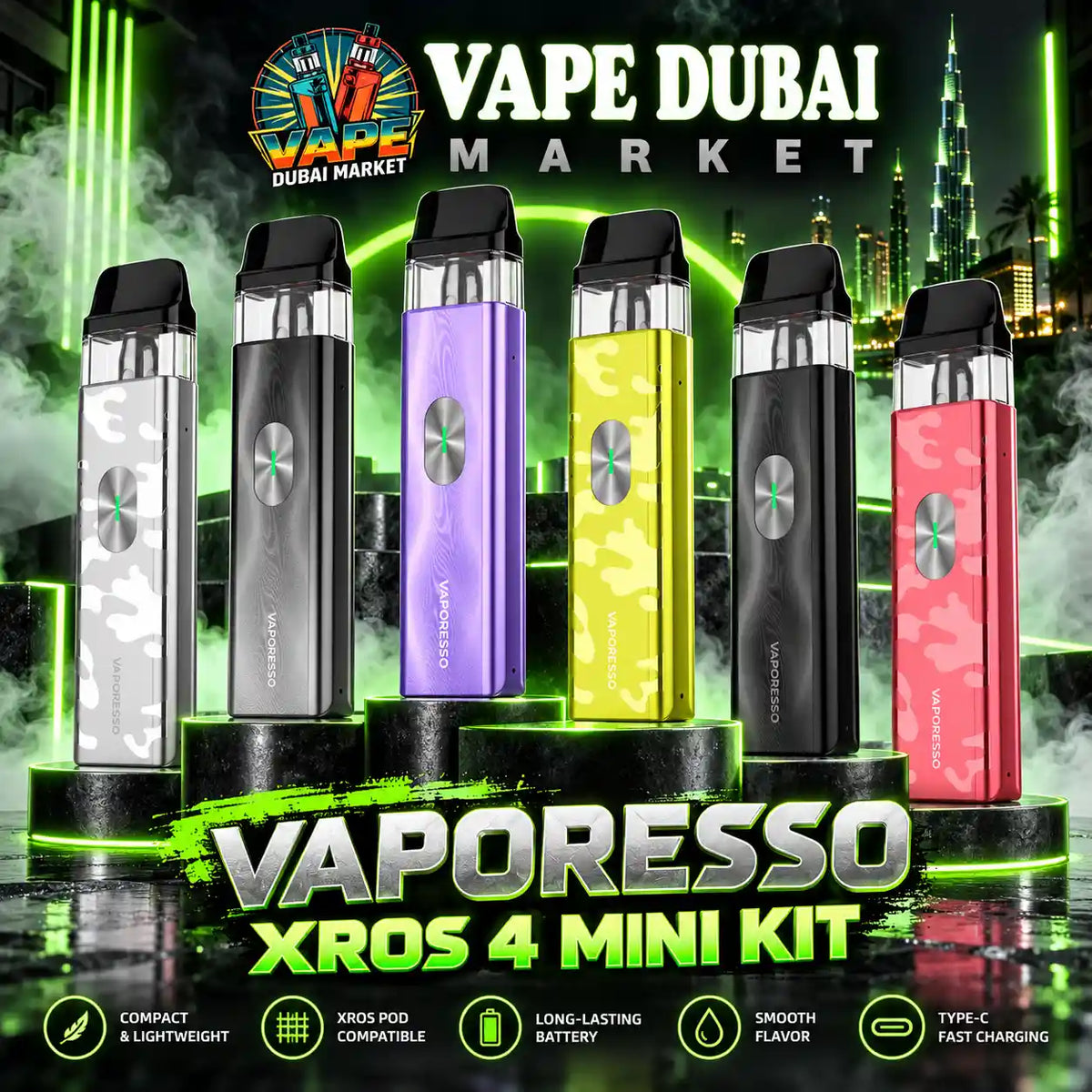 VAPORESSO XROS 4 Mini Pod System Kit in Dubai