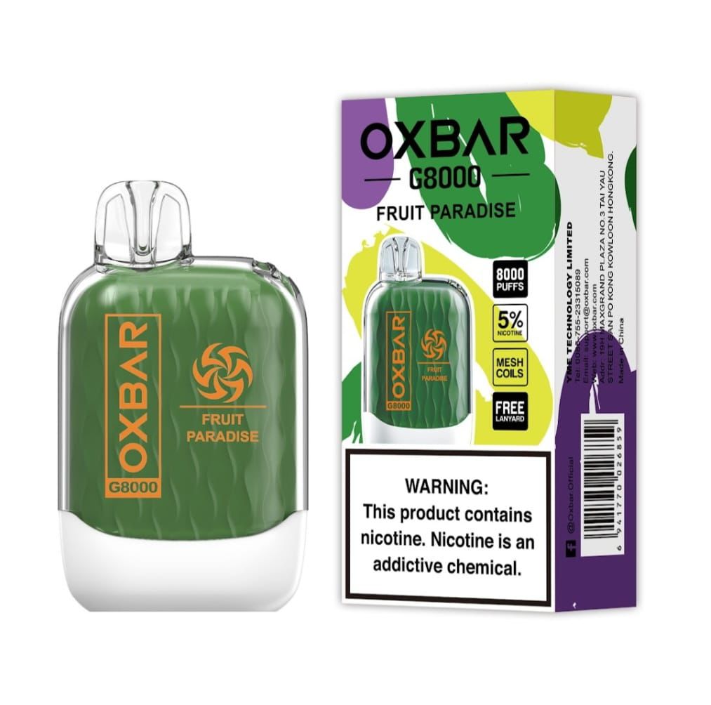 OXBAR G8000 Fruit Paradise – disposable vape 8000 puffs with fruit paradise flavor