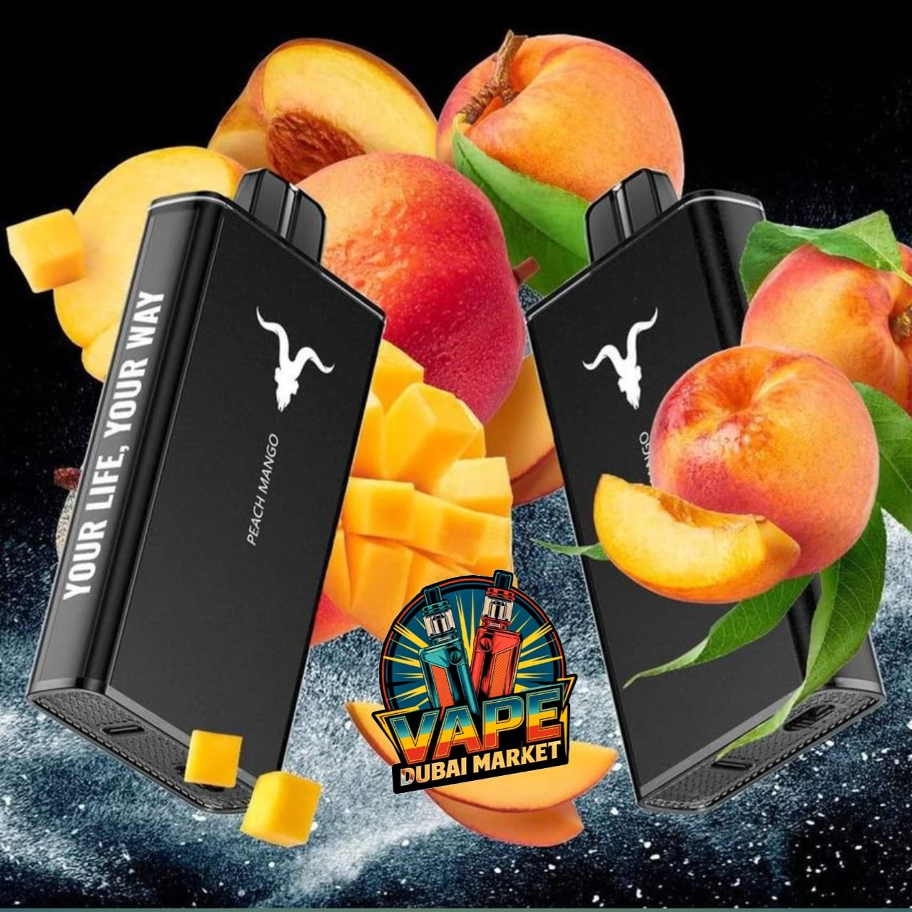 Ignite V250 25000 Puffs Disposable Vape, Peach ManIgnite