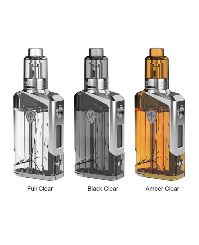 Rincoe Jellybox 228W TC Kit color options: full clear, black clear, amber clear 2