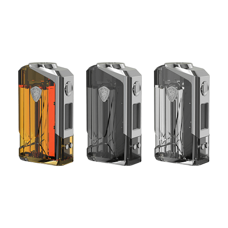 Rincoe Jellybox 228W TC Kit mod color options: amber, black, full clear
