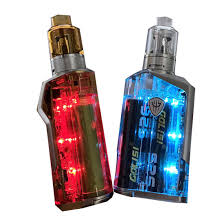 Rincoe Jellybox 228W TC Kit red and blue LED light up vape mods