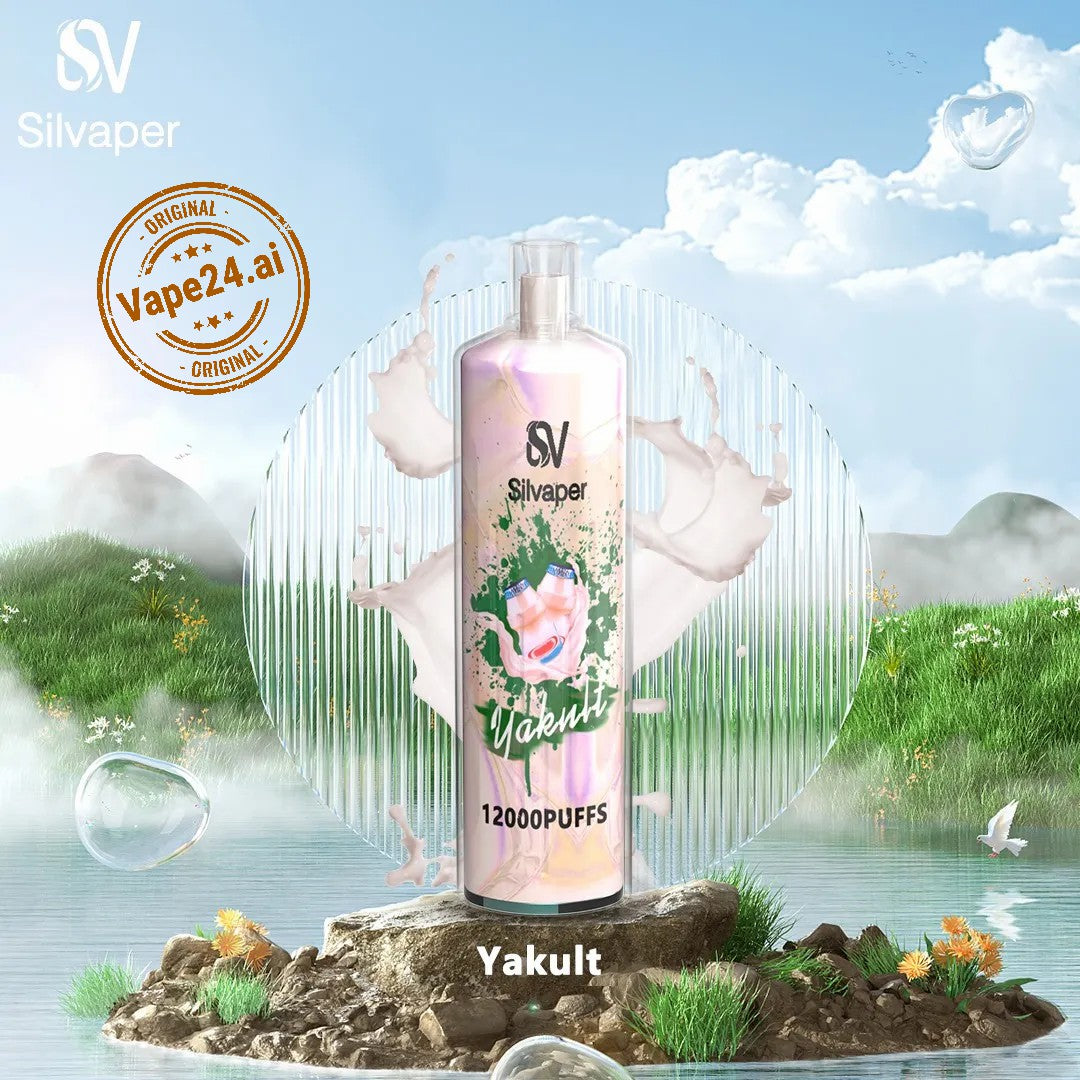 Silvaper Yakult 12000 puffs disposable vape with yakult flavor