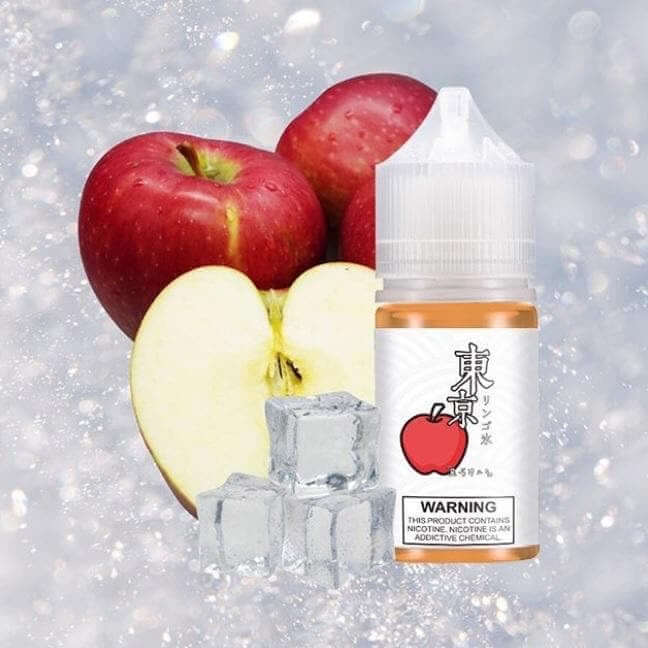 Tokyo Apple Ice e-liquid bottle with apples and ice Vape Dubai Market