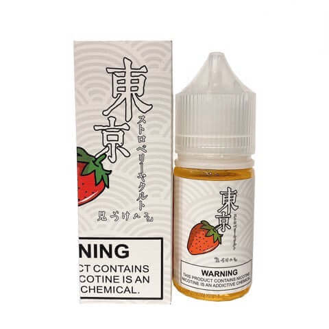 Tokyo Strawberry Yogurt e-liquid bottle and box Vape Dubai Market