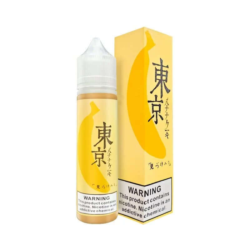 Tokyo banana e-liquid 60ml bottle and box Japan vape juice