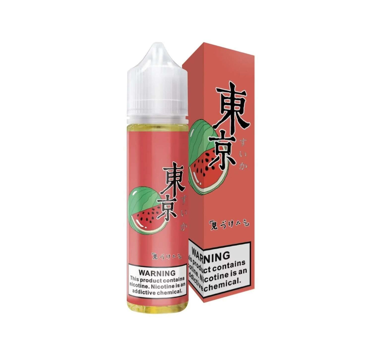 Tokyo watermelon e-liquid 60ml bottle and box Japan vape juice