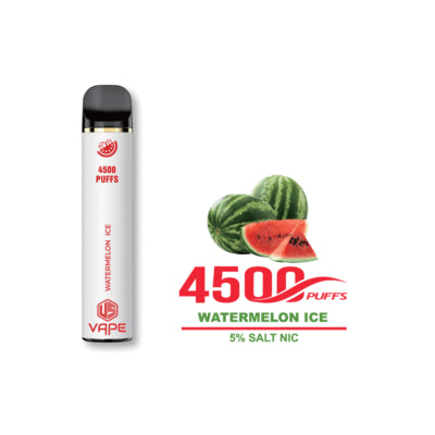 US Vape Watermelon Ice disposable vape 4500 puffs with watermelon and 5% salt nic