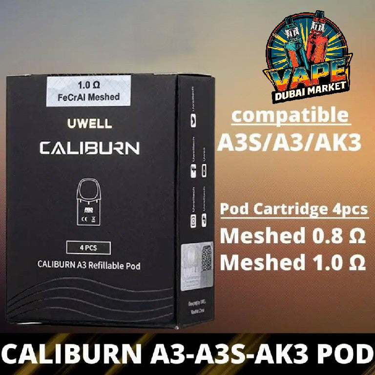 Uwell Caliburn A3/A3S/AK3 Replacement Pods 4 pcs box