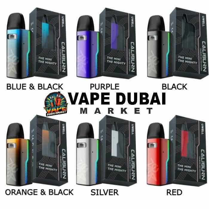 Uwell Caliburn GZ2 Pod System all color options with packaging