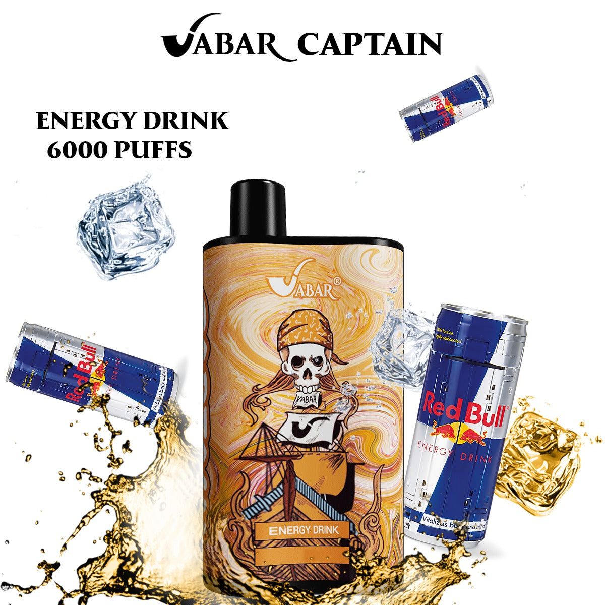 Vabar Captain Energy Drink – 6000 puffs disposable vape with energy drink flavor