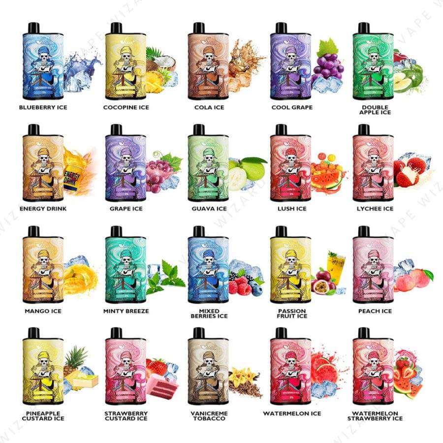 Vabar Captain Flavors – lineup of 20 disposable vape flavors, 6000 puffs each