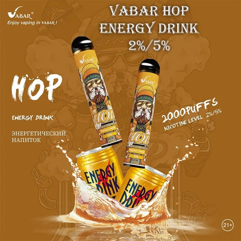Vabar Hop Energy Drink – 2000 puffs disposable vape with energy drink flavor