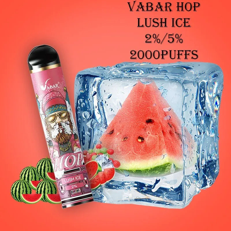 Vabar Hop Lush Ice – 2000 puffs disposable vape with watermelon ice flavor