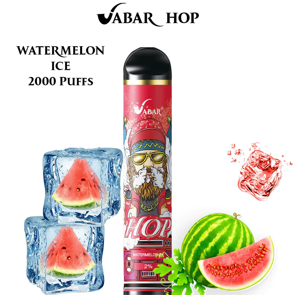 Vabar Hop Watermelon Ice – 2000 puffs disposable vape with watermelon ice flavor