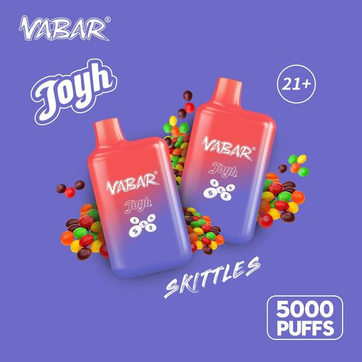 Vabar Joyh Skittles flavor vape 5000 puffs with candy pieces