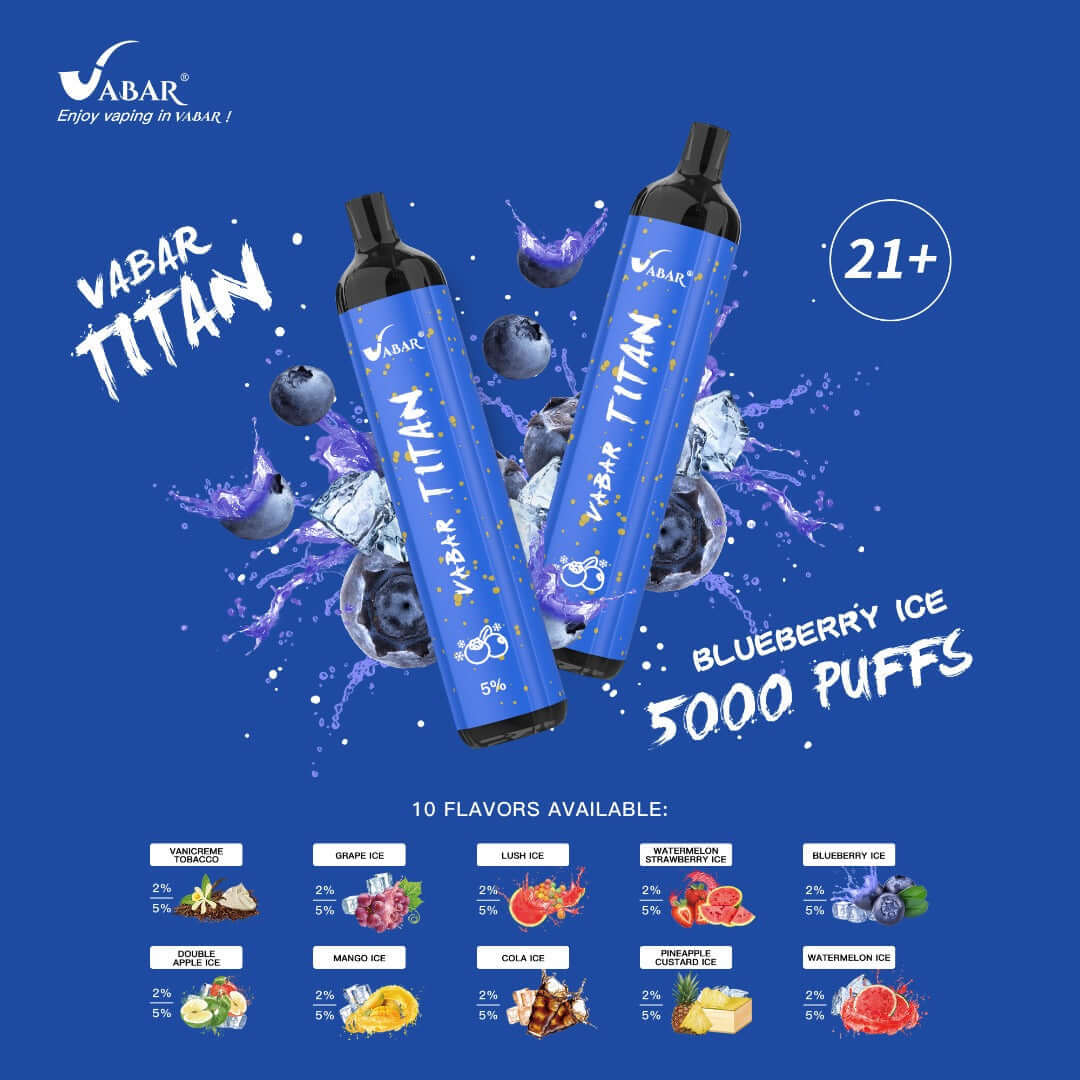 Vabar Titan Blueberry Ice Disposable Vape 5000 puffs