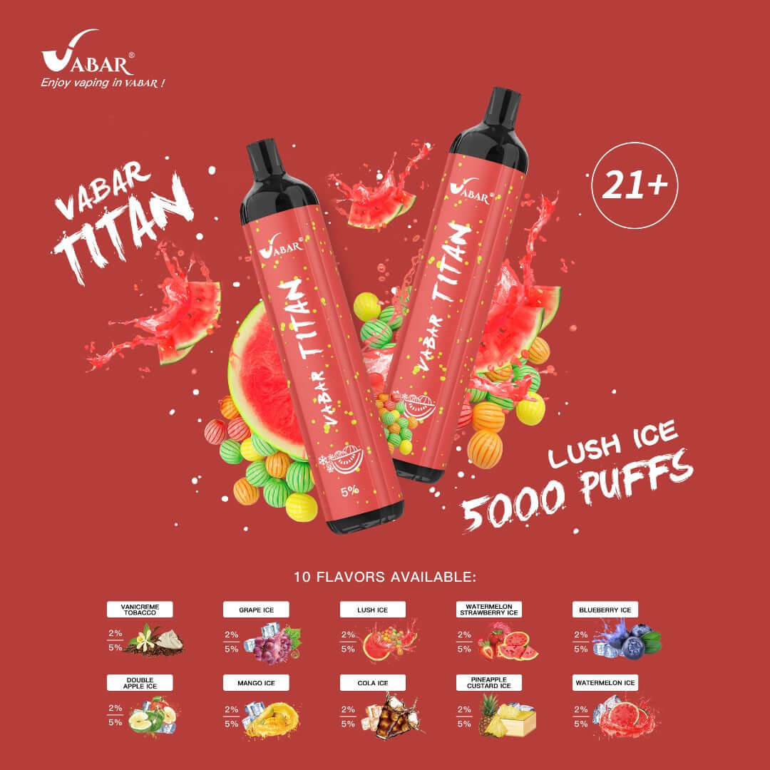 Vabar Titan Lush Ice Disposable Vape 5000 puffs