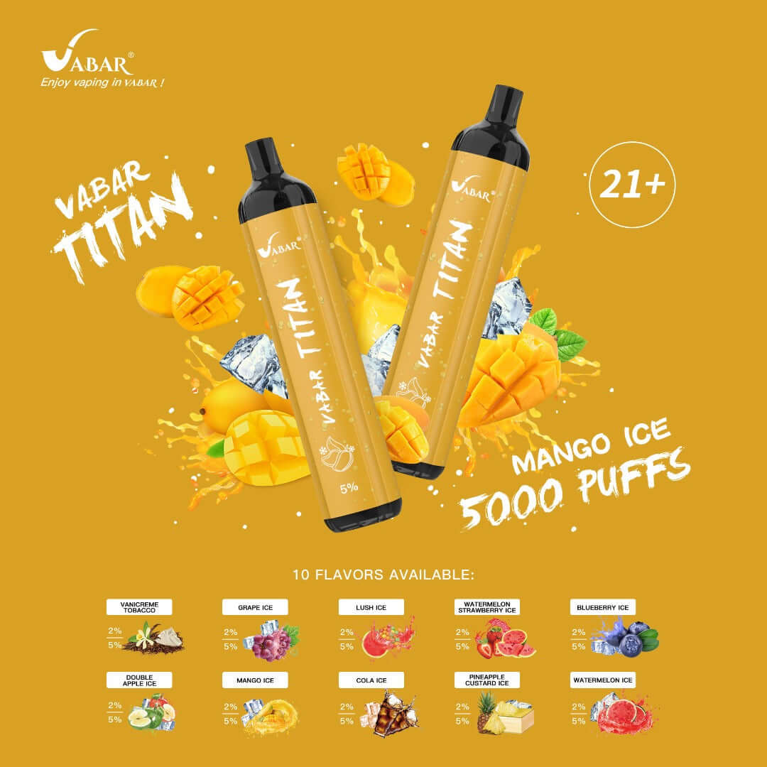 Vabar Titan Mango Ice Disposable Vape 5000 puffs